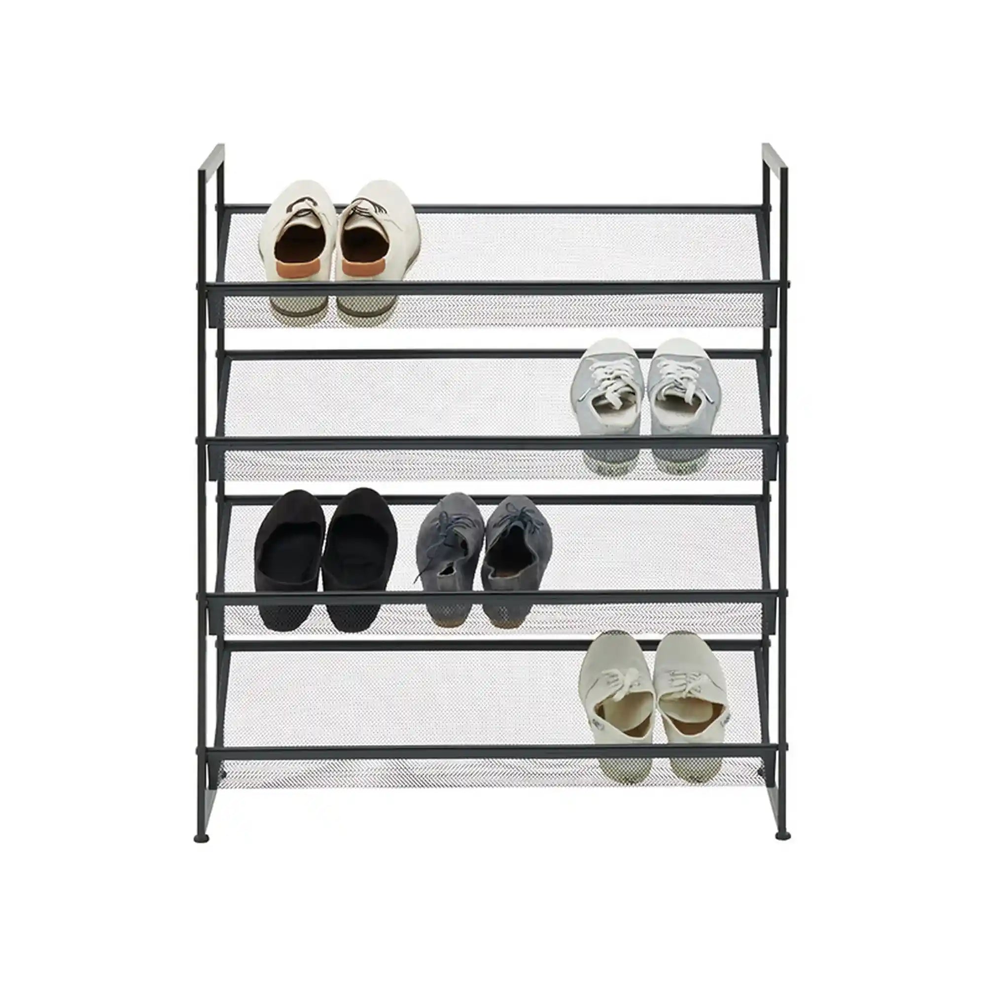 Pantofar MENOLA, negru, metal, 72x30x80 cm