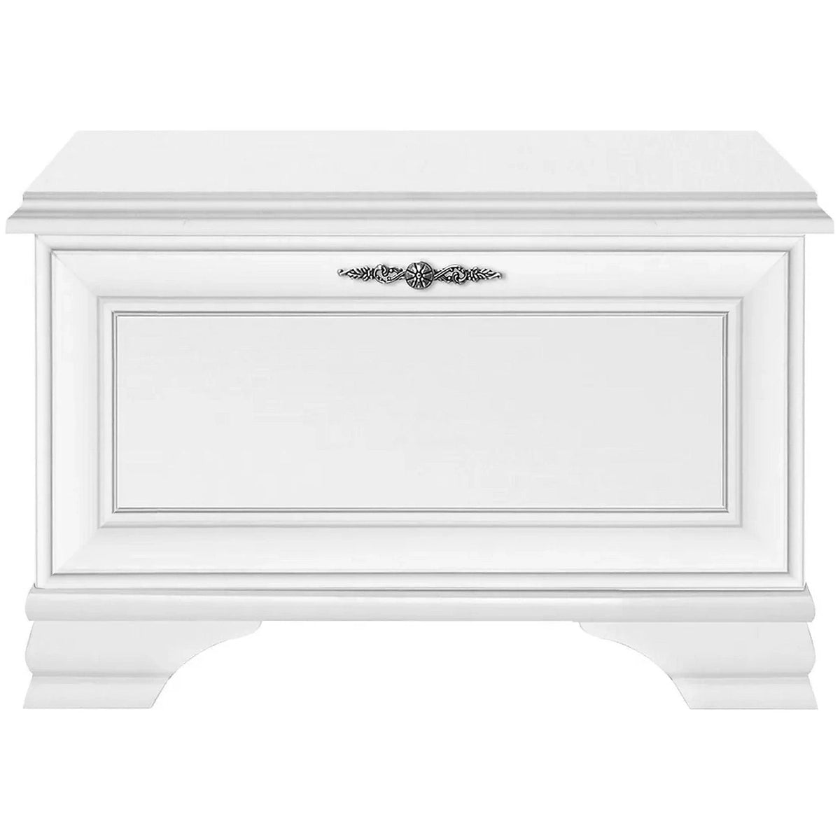 Mobilier hol cu oglinda IDENTO 4, alb, PAL melaminat, format din 4 piese