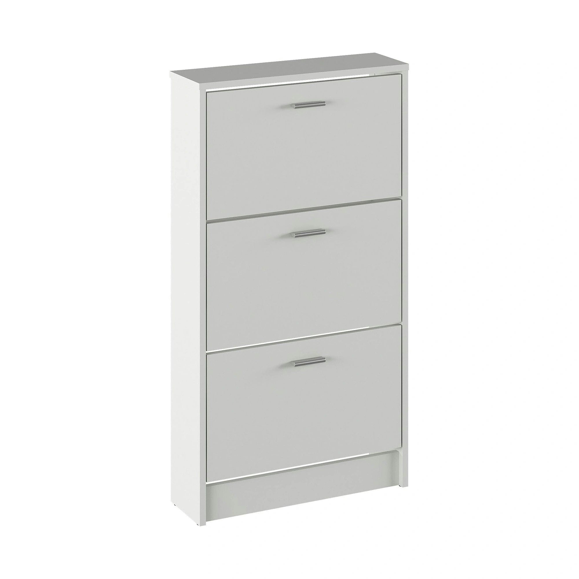 Pantofar MOBI 13, alb, DTD laminat/PAL, 58x18x107 cm