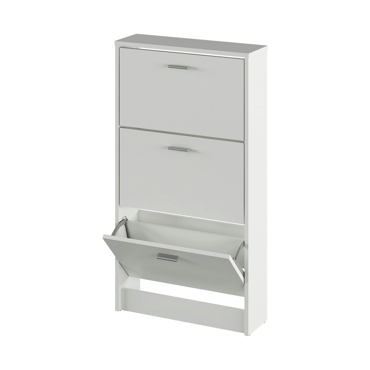 Pantofar MOBI 13, alb, DTD laminat/PAL, 58x18x107 cm