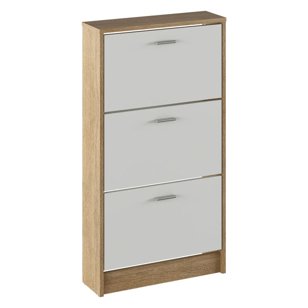 Pantofar MOBI 13, stejar sonoma/alb, DTD laminat/PAL, 58x18x107 cm