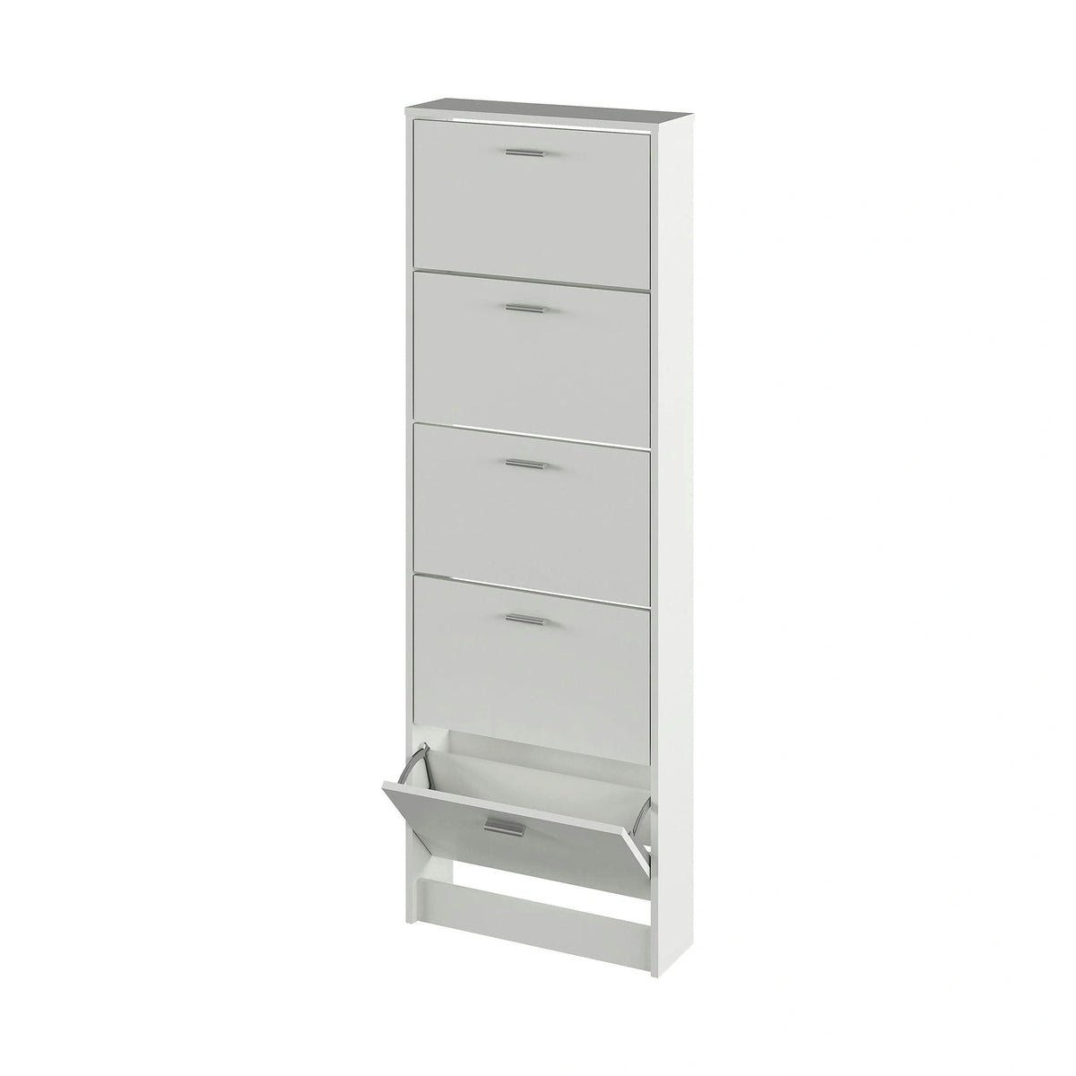 Pantofar MOBI 15, alb, DTD laminat, 58x18x170.2 cm