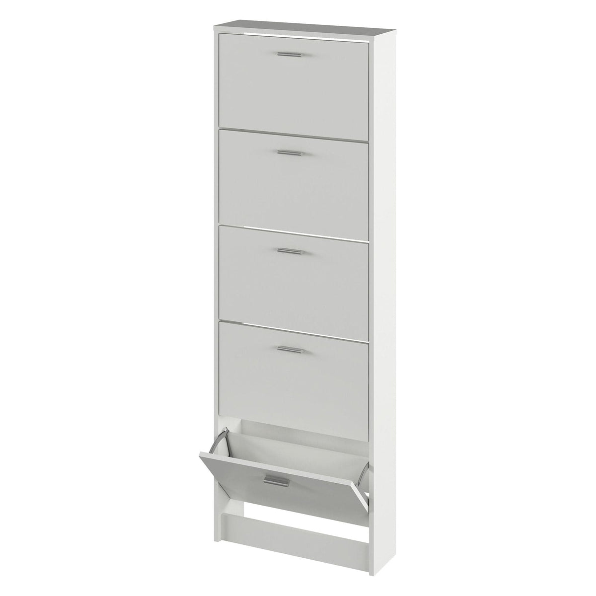 Pantofar MOBI 15, alb, DTD laminat, 58x18x170.2 cm