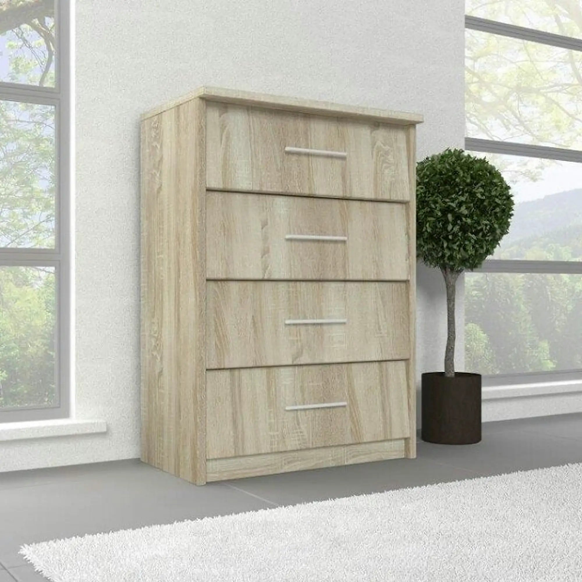 Pantofar NARIO TYP 1, stejar sonoma, DTD laminat, 60x36x86 cm