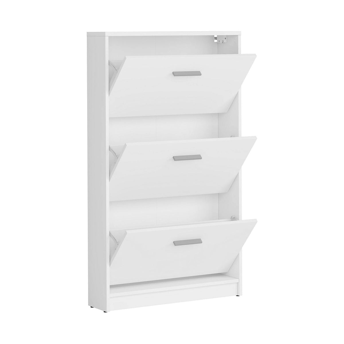 Pantofar NEPO PLUS, alb, PAL laminat, 70x18x121 cm