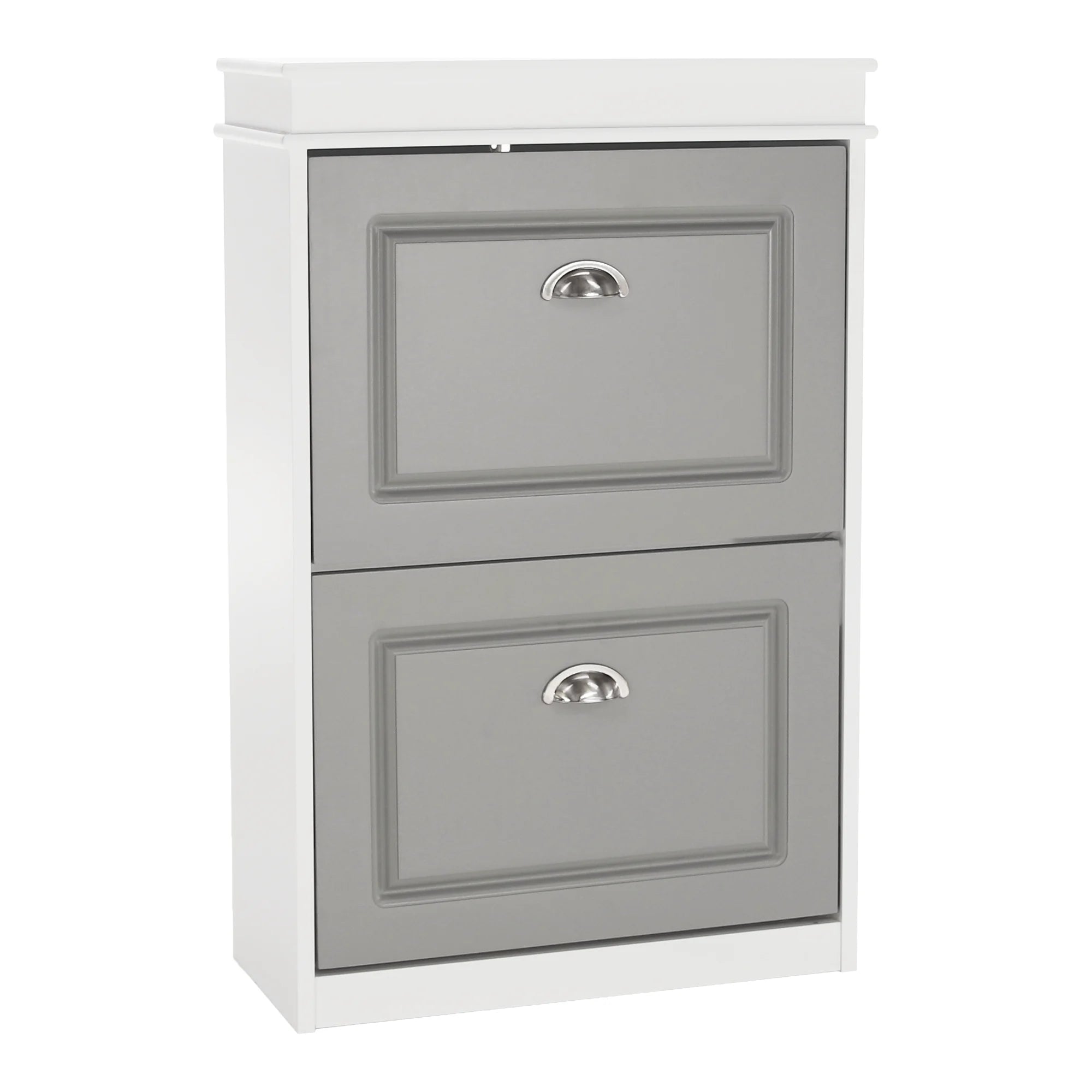 Pantofar SEBER TIP 1, gri/alb, PAL, 54x24x83 cm