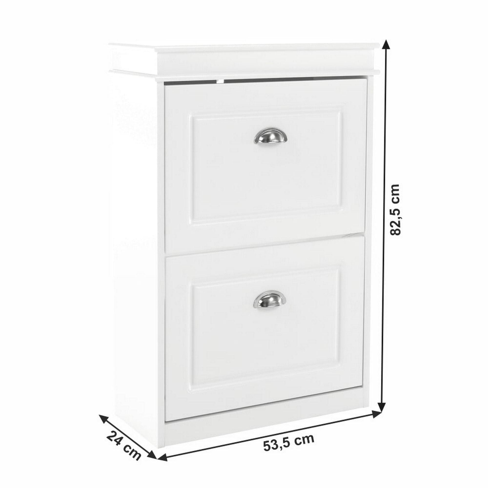 Pantofar SEBER TYP 1, alb, PAL, 54x24x83 cm