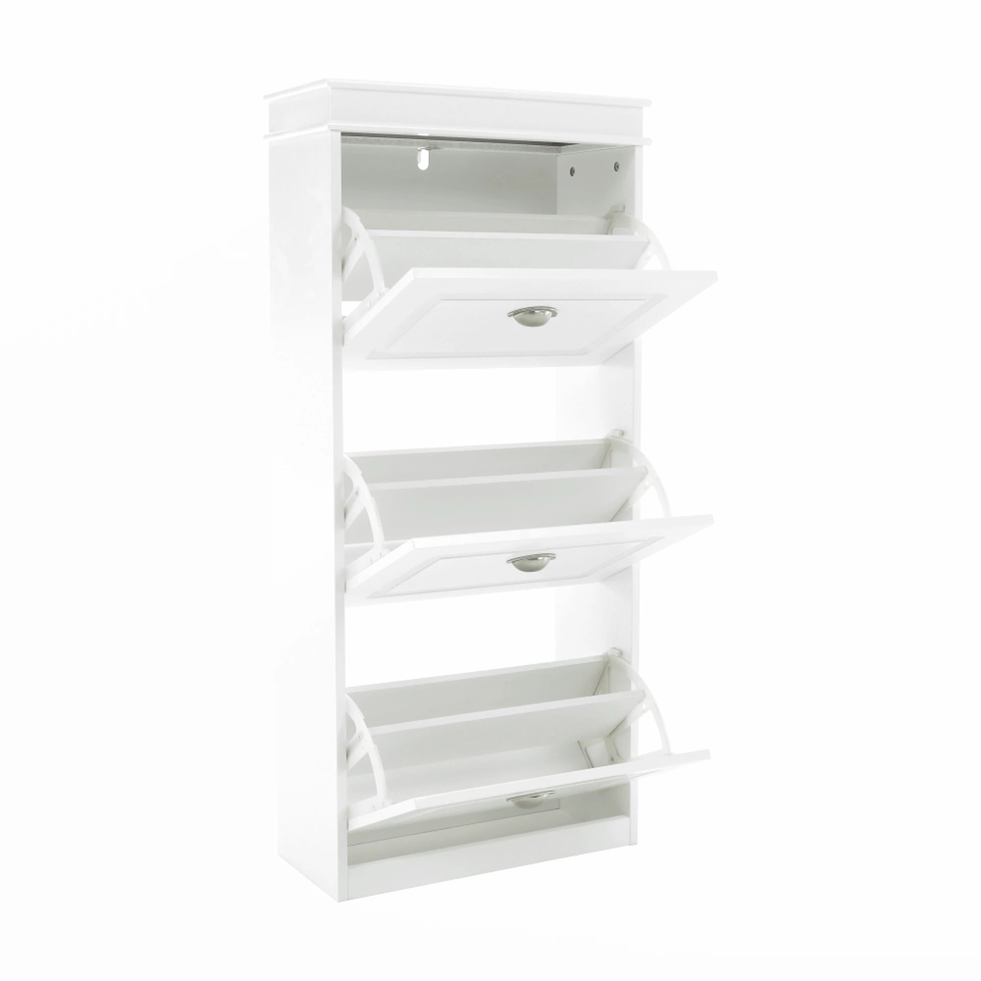 Pantofar SEBER TYP 2, alb, PAL, 54x24x117 cm