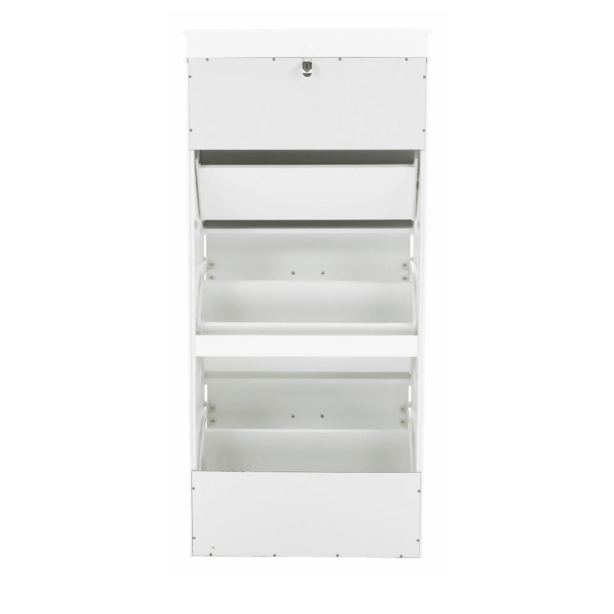 Pantofar SEBER TYP 2, alb, PAL, 54x24x117 cm