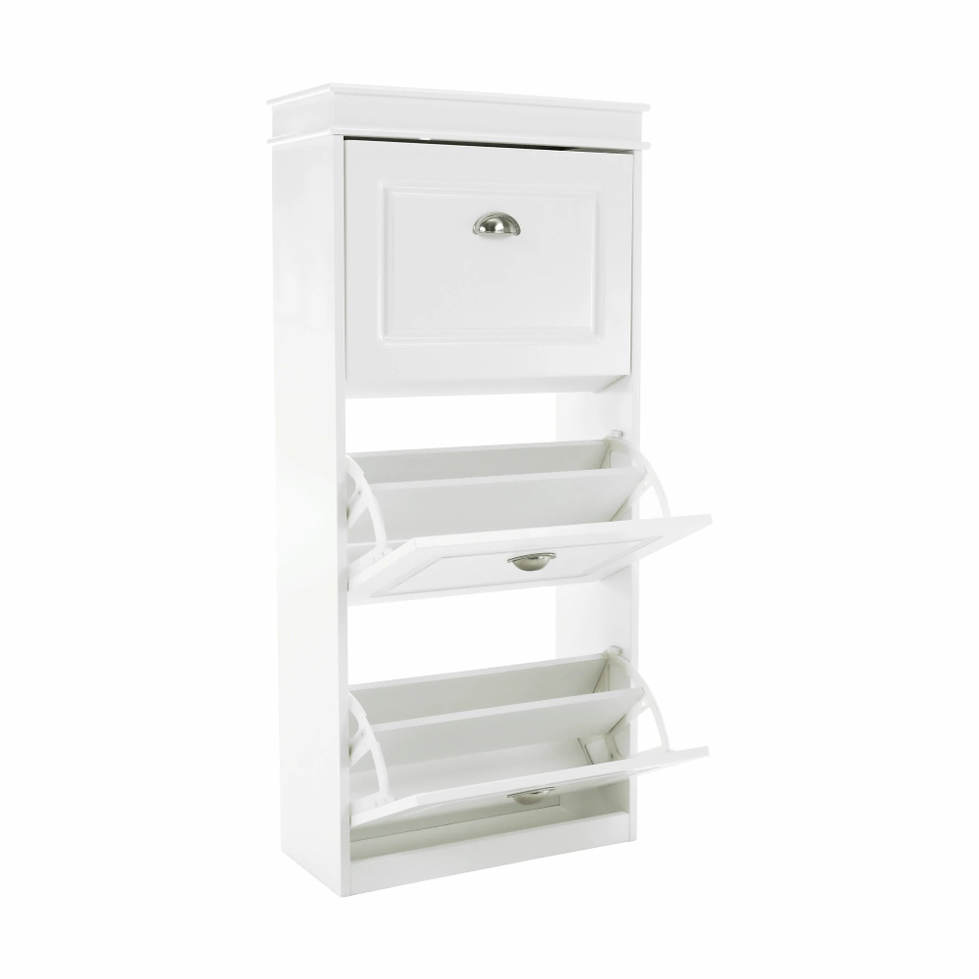 Pantofar SEBER TYP 2, alb, PAL, 54x24x117 cm