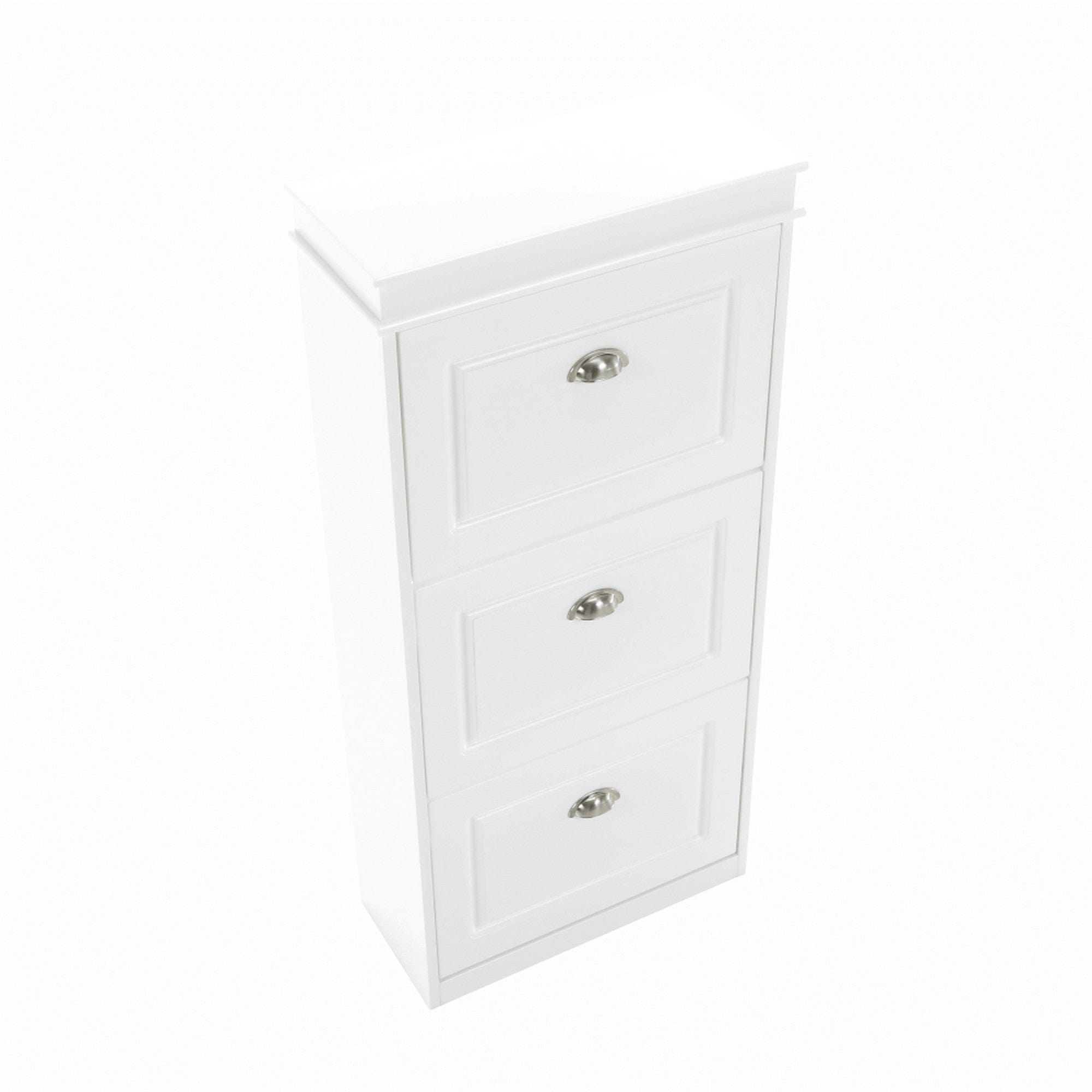 Pantofar SEBER TYP 2, alb, PAL, 54x24x117 cm