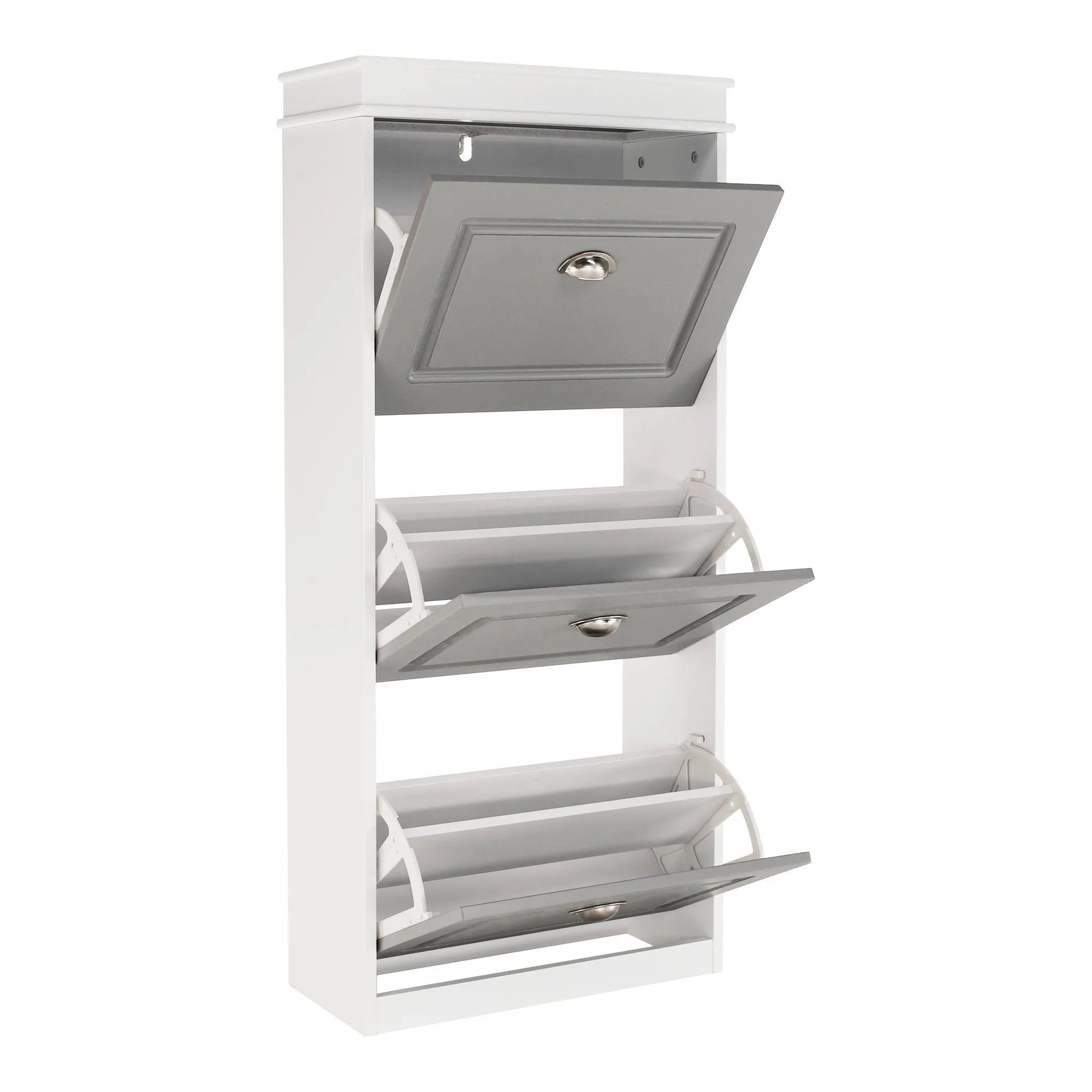 Pantofar SEBER TYP 2, gri/alb, PAL, 53.5x24x117 cm