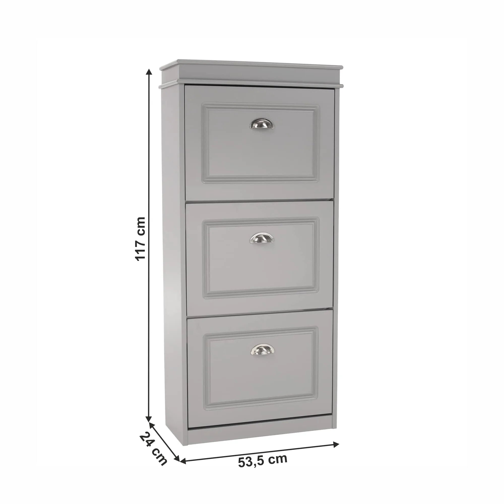 Pantofar SEBER TYP 2, gri, PAL, 54x24x117 cm