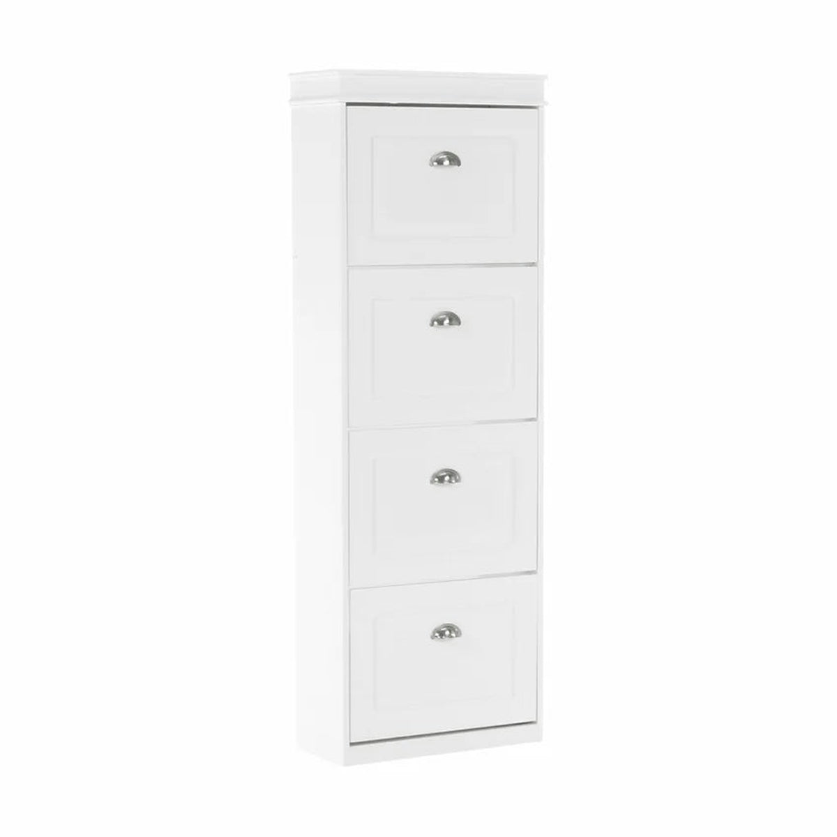Pantofar SEBER TYP 3, alb, PAL, 54x24x152 cm