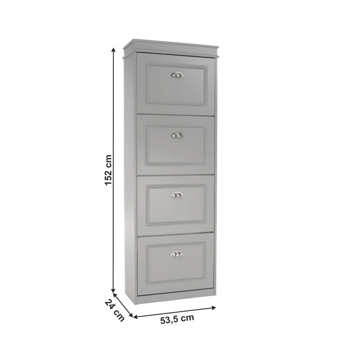 Pantofar SEBER TYP 3, gri, PAL, 54x24x152 cm