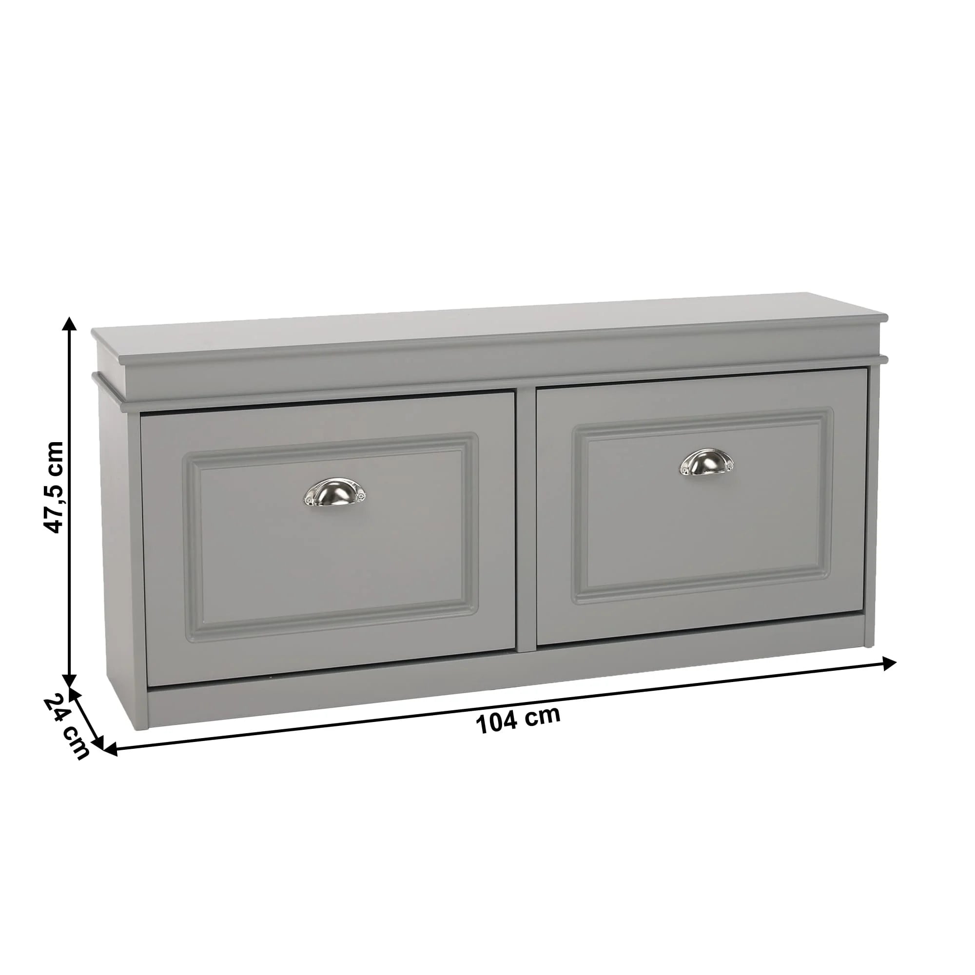 Pantofar SEBER TYP 4, gri, PAL, 104x24x48 cm