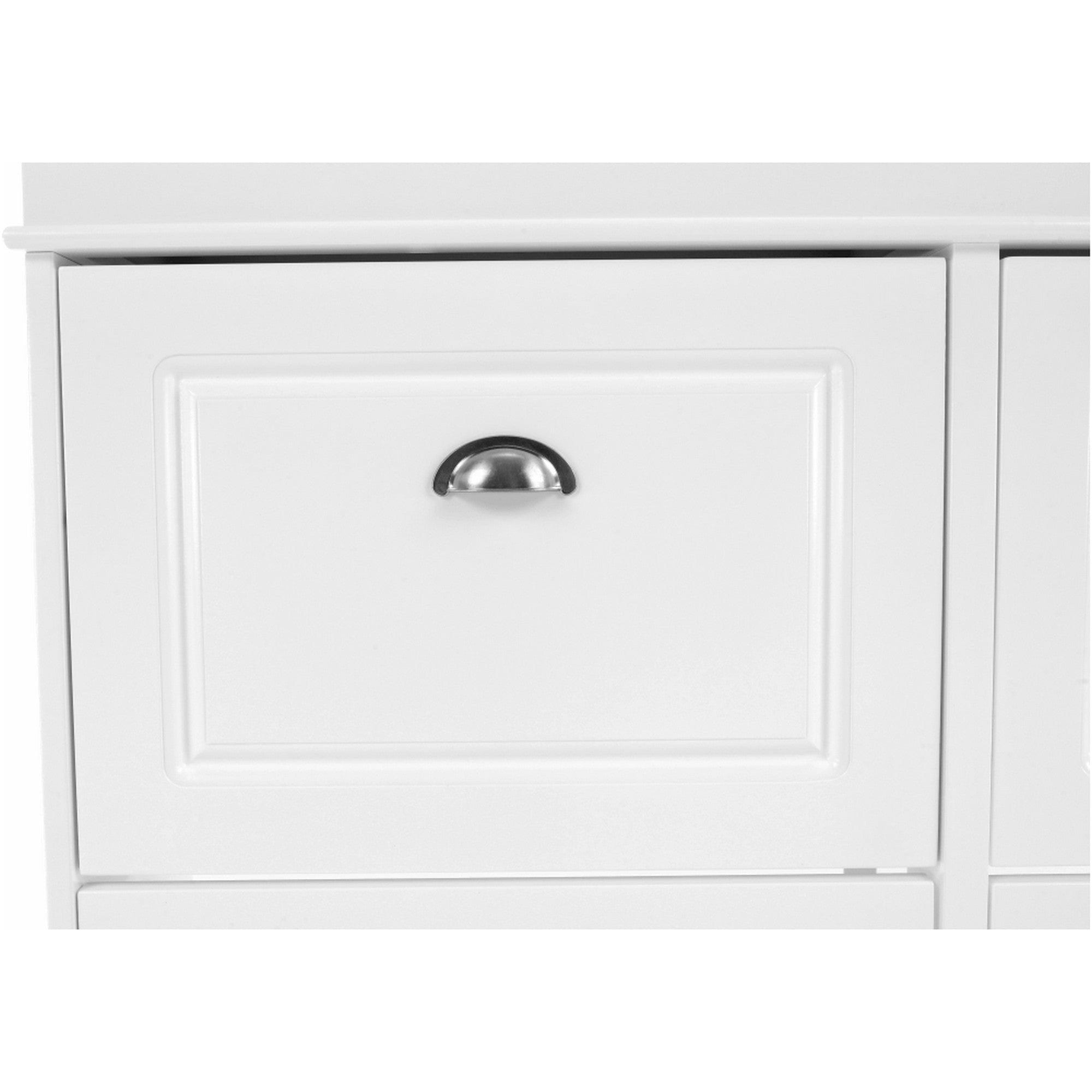 Pantofar SEBER TYP 5, alb, PAL, 105x24x82.5 cm