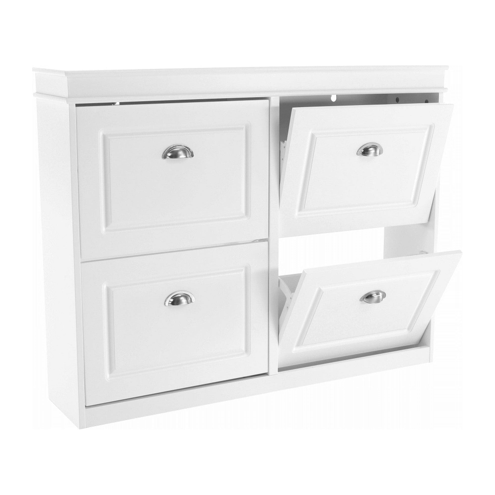 Pantofar SEBER TYP 5, alb, PAL, 105x24x82.5 cm