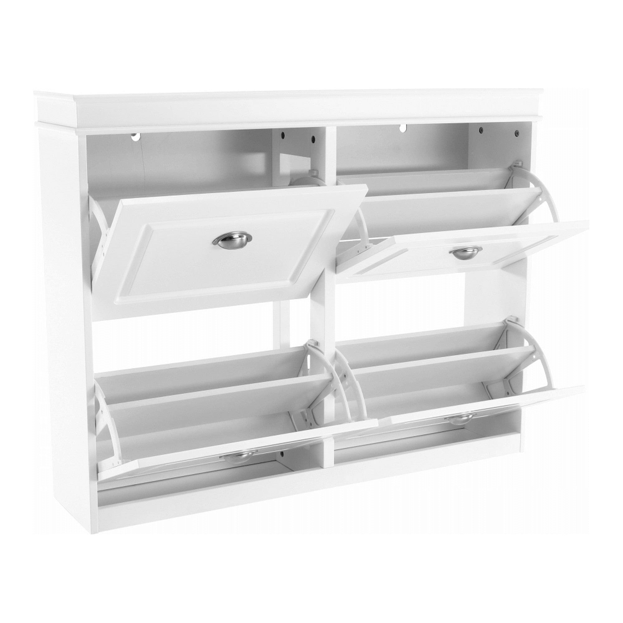 Pantofar SEBER TYP 5, alb, PAL, 105x24x82.5 cm