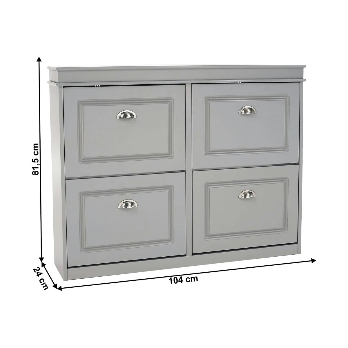 Pantofar SEBER TYP 5, gri, PAL, 104x24x82 cm