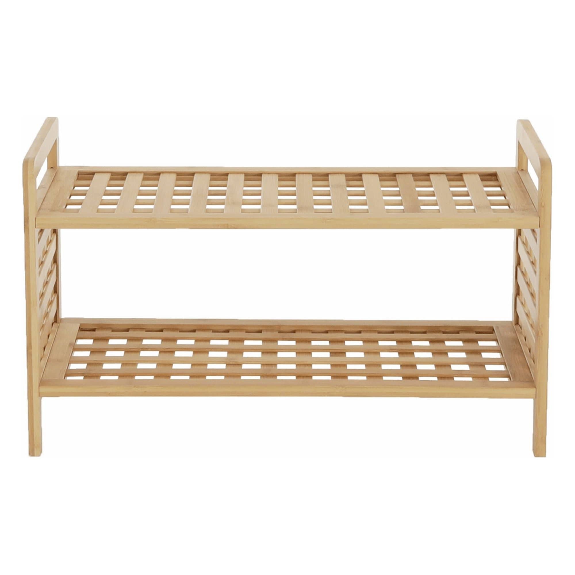 Pantofar SOVETO TYP 1, bambus natural, lemn bambus lacuit, 60x28x35 cm