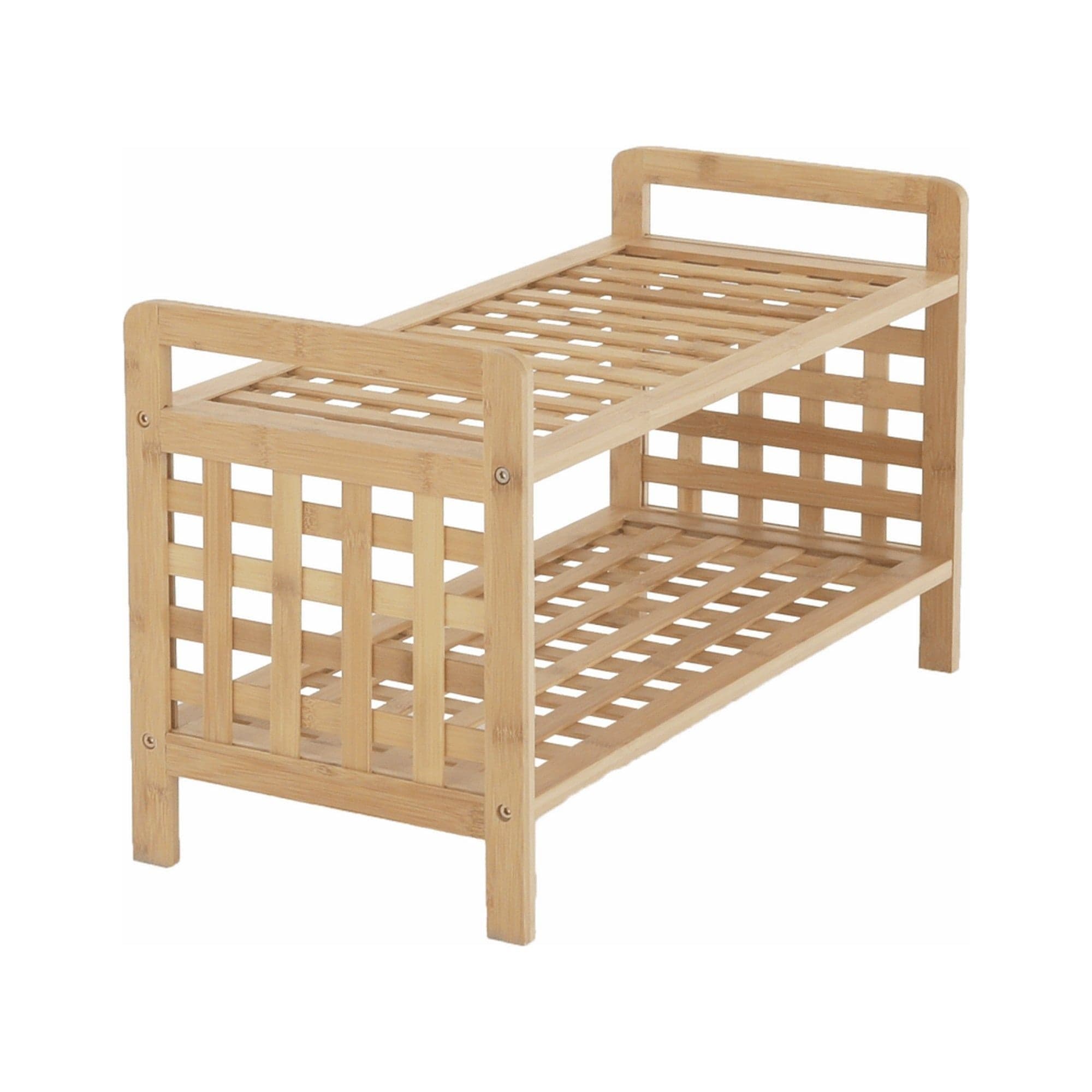 Pantofar SOVETO TYP 1, bambus natural, lemn bambus lacuit, 60x28x35 cm