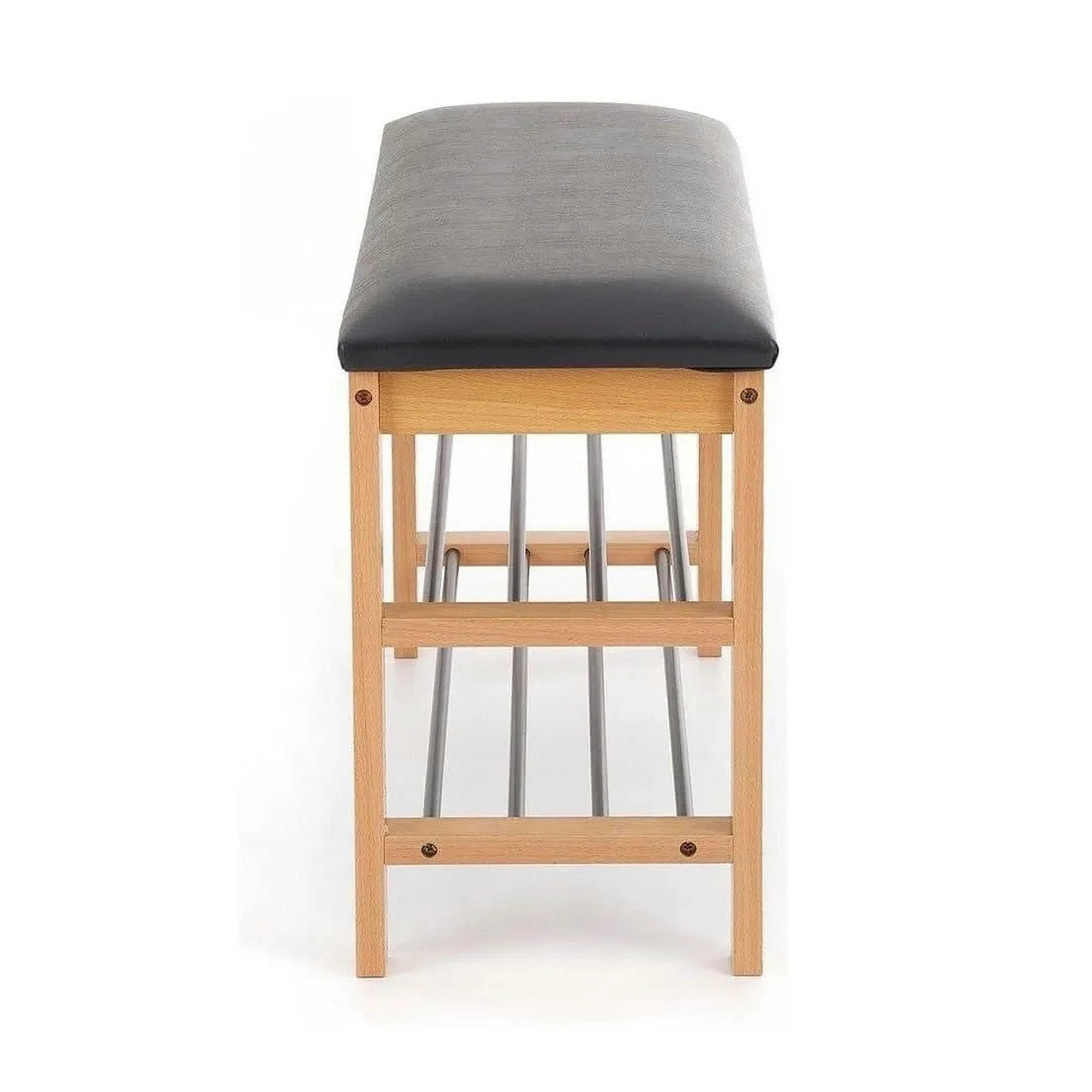 Pantofar ST11, negru/stejar, 81x31x48 cm