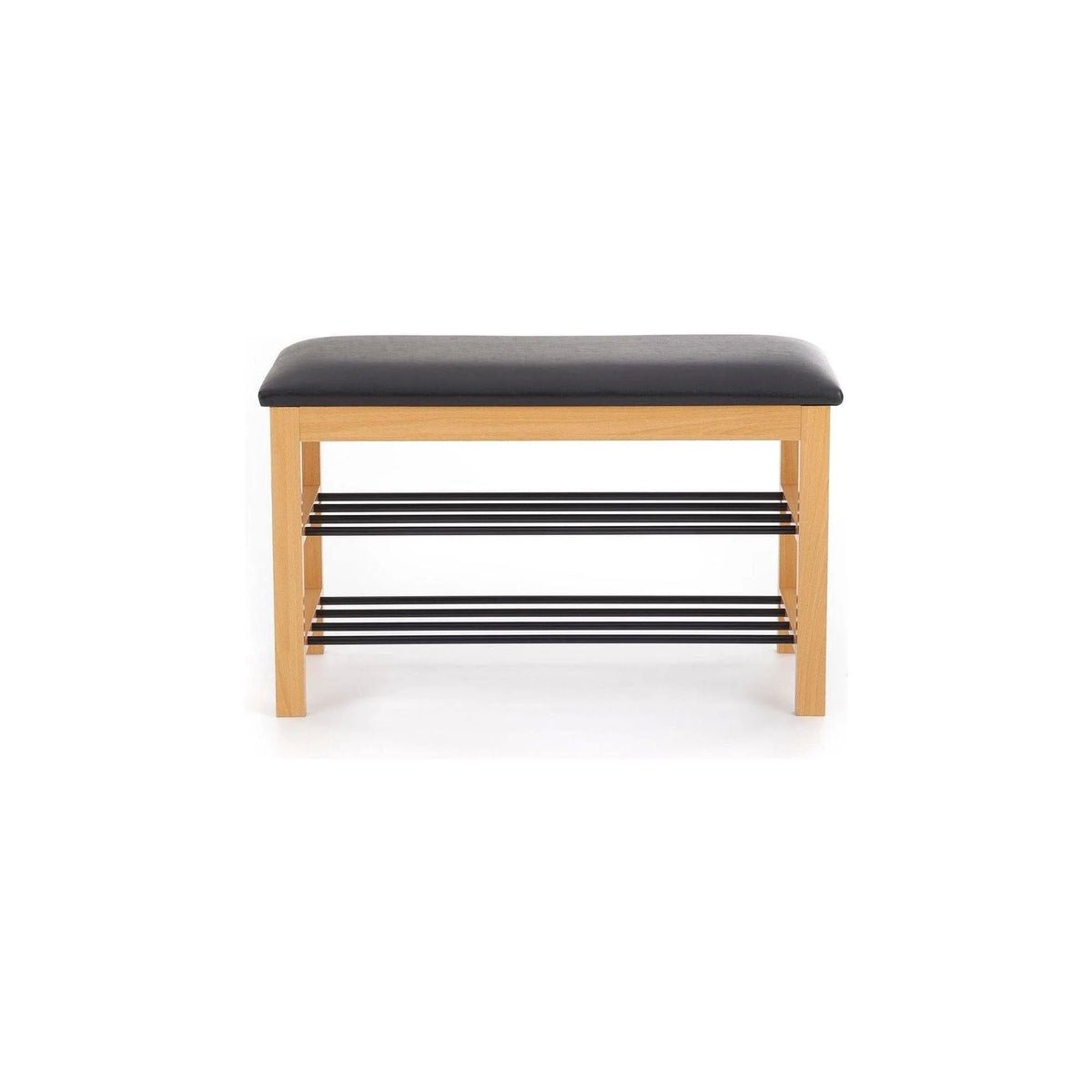 Pantofar ST11, negru/stejar, 81x31x48 cm