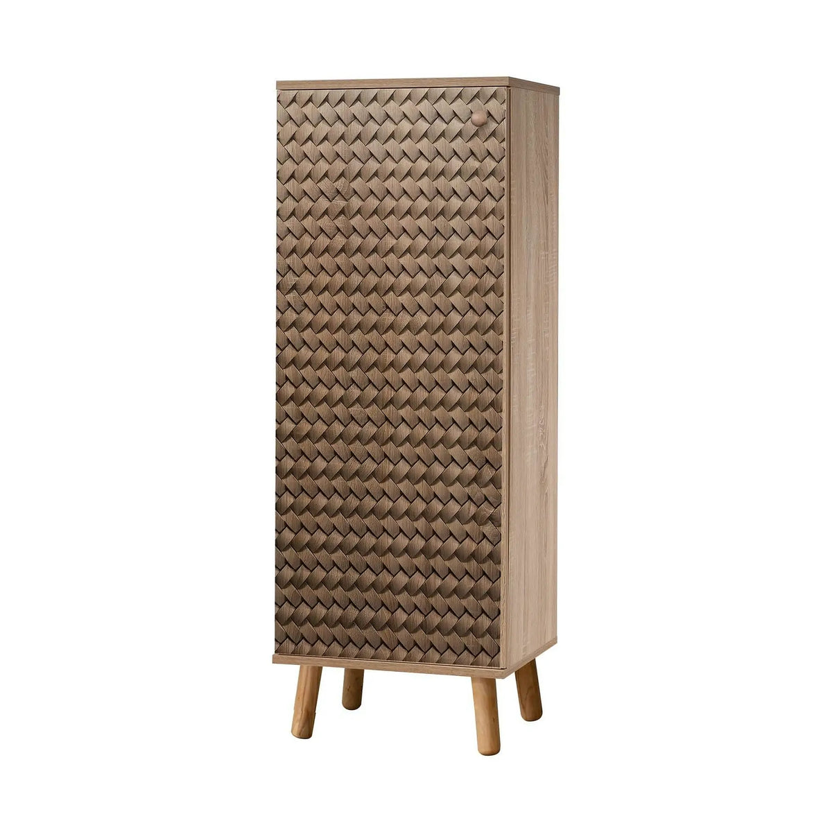 Pantofar VEGAS, stejar, PAL melaminat, 50x38x135 cm