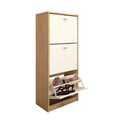 Pantofar VIVAT NEW TYP 2, alb/stejar sonoma, PAL melaminat, 50x28x116 cm