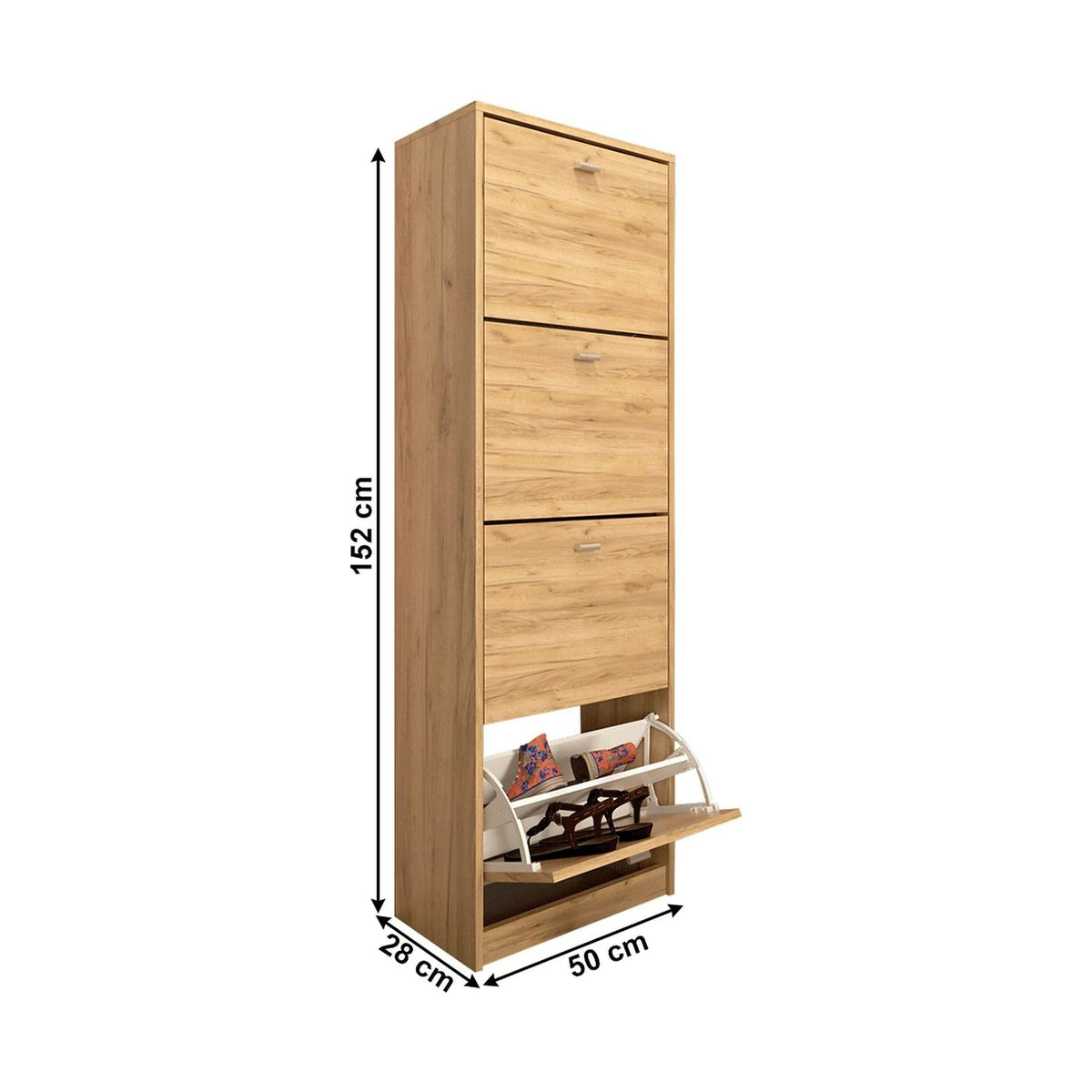 Pantofar VIVAT NEW TYP 3, stejar sonoma, PAL melaminat, 50x28x152 cm