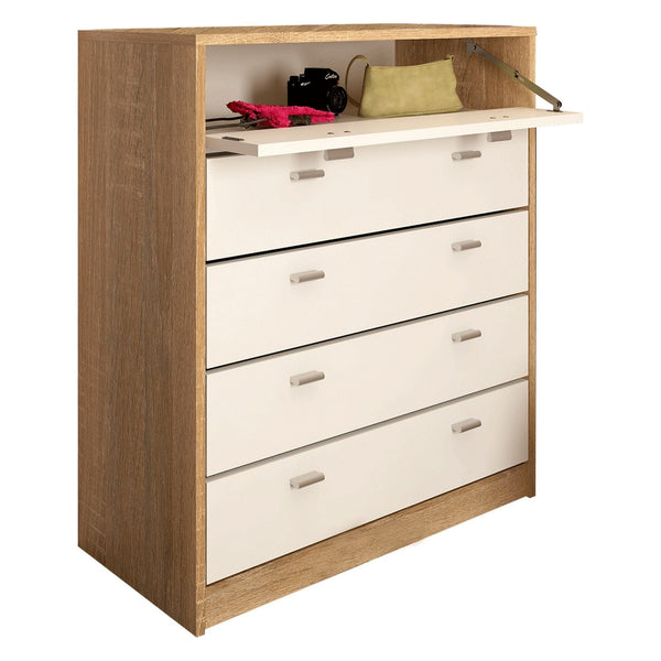 Pantofar VIVAT NEW TYP 4, alb/stejar sonoma, PAL melaminat, 74x35x85 cm