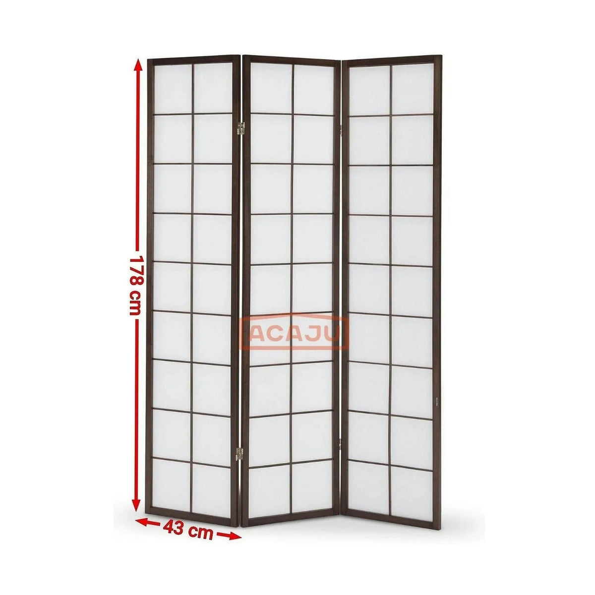 Paravan PAR1, wenge, lemn, 129x2x178 cm