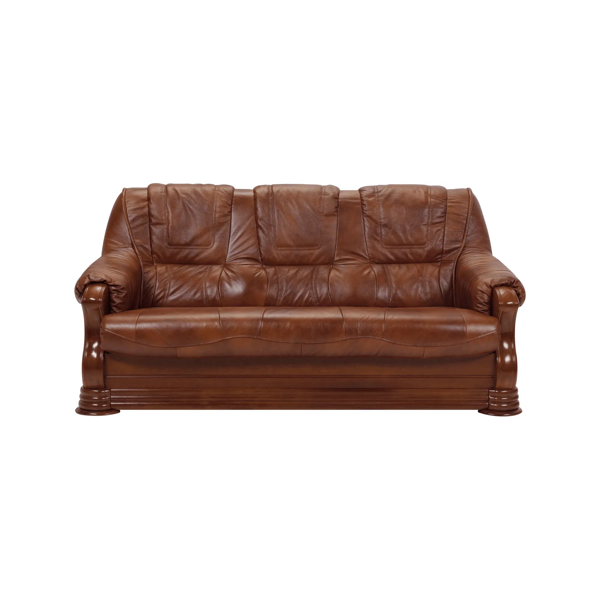 PARMA 311 pachet special (canapea extensibila 3 locuri, doua fotolii fixe din piele naturala Madras)