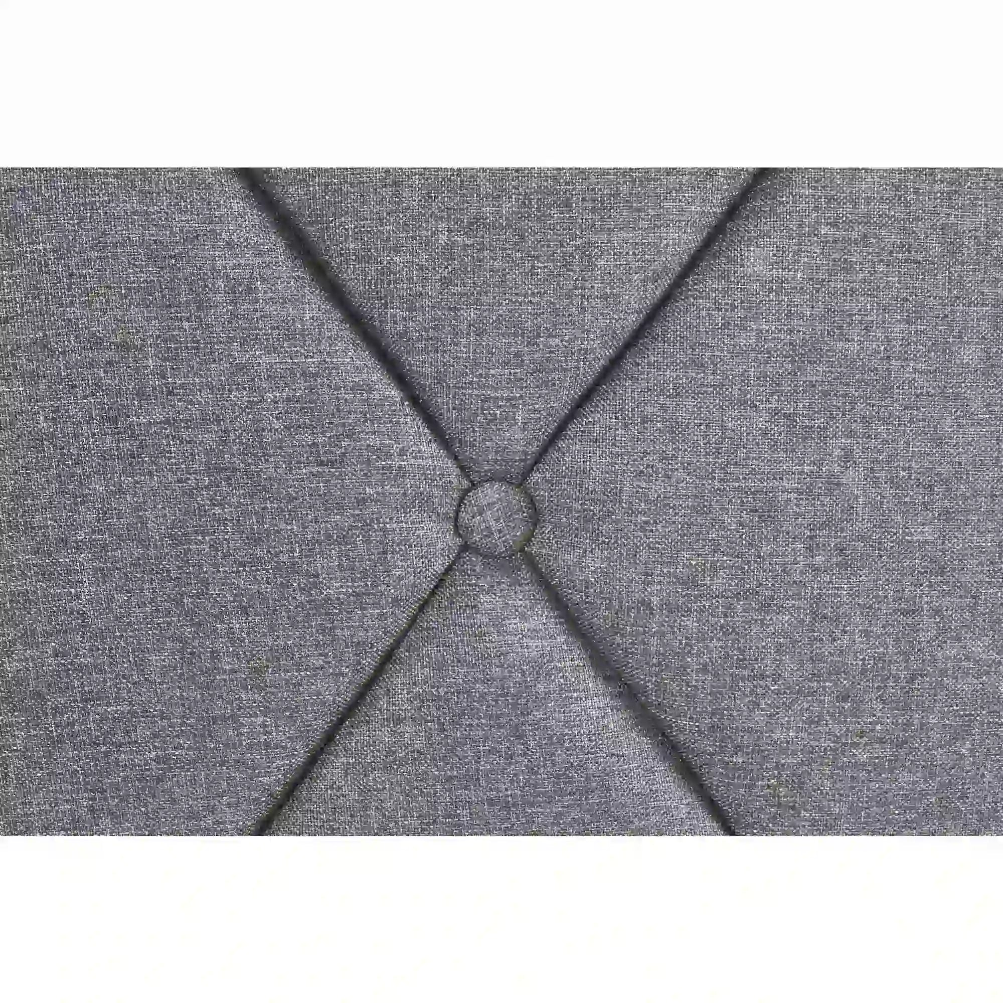 Pat Betina 160x200, stofa clasica gri, cu somiera si lada depozitare