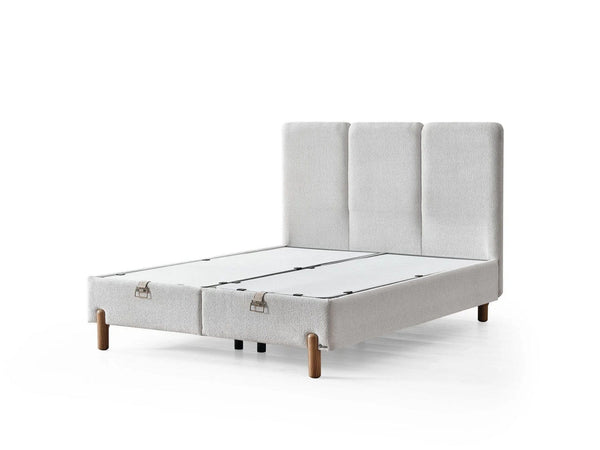 Pat BOHEM 160x200, personalizabil gama Oferta Avantaj, cu somiera si spatiu depozitare