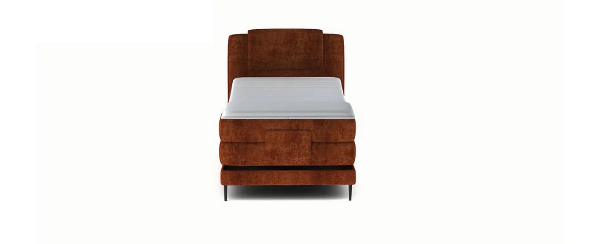 Pat boxsping WAVE 100x200, personalizabil materiale gama Oferta Avantaj, cu mecanism electric, saltele si topper