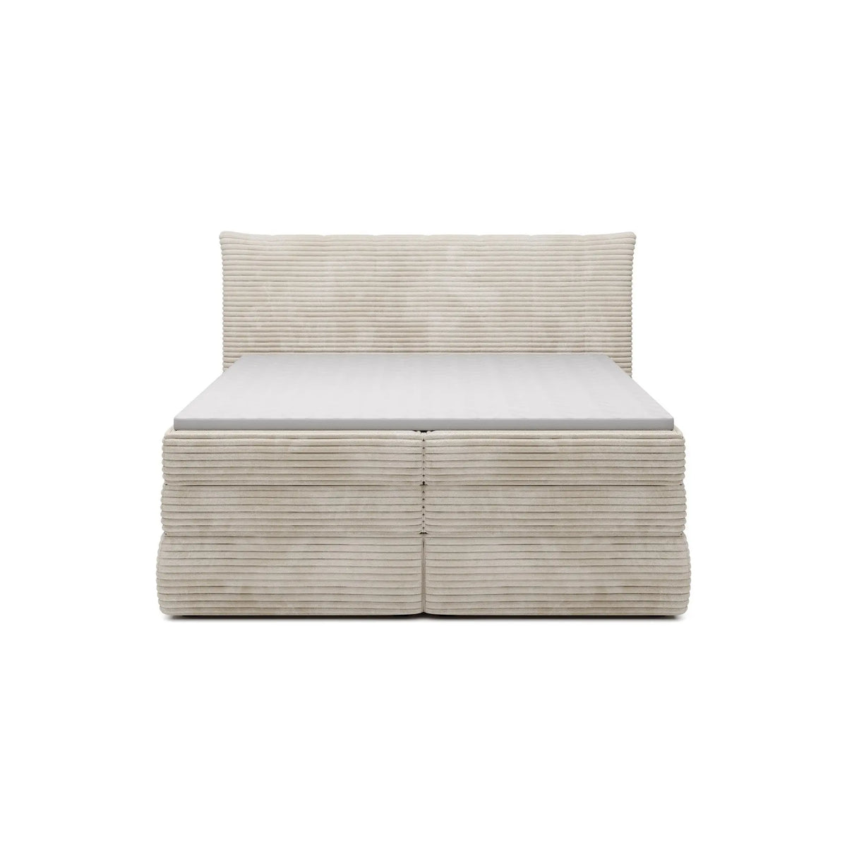 Pat boxspring AMBER 140x200, personalizabil materiale Gama Premium, cu spatiu depozitare, saltele si topper