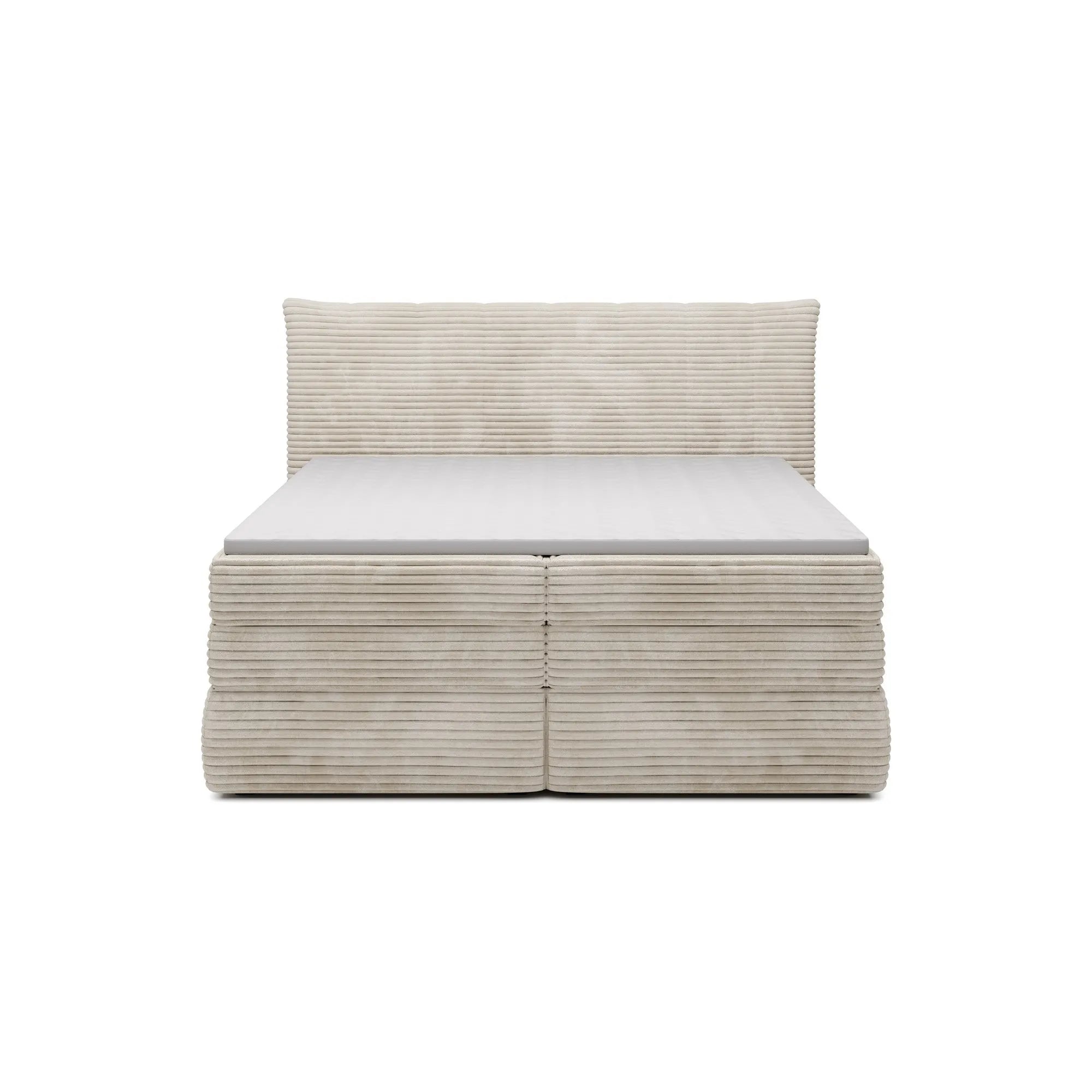 Pat boxspring AMBER 180x200, personalizabil materiale gama Oferta Avantaj, cu spatiu depozitare, saltele si topper