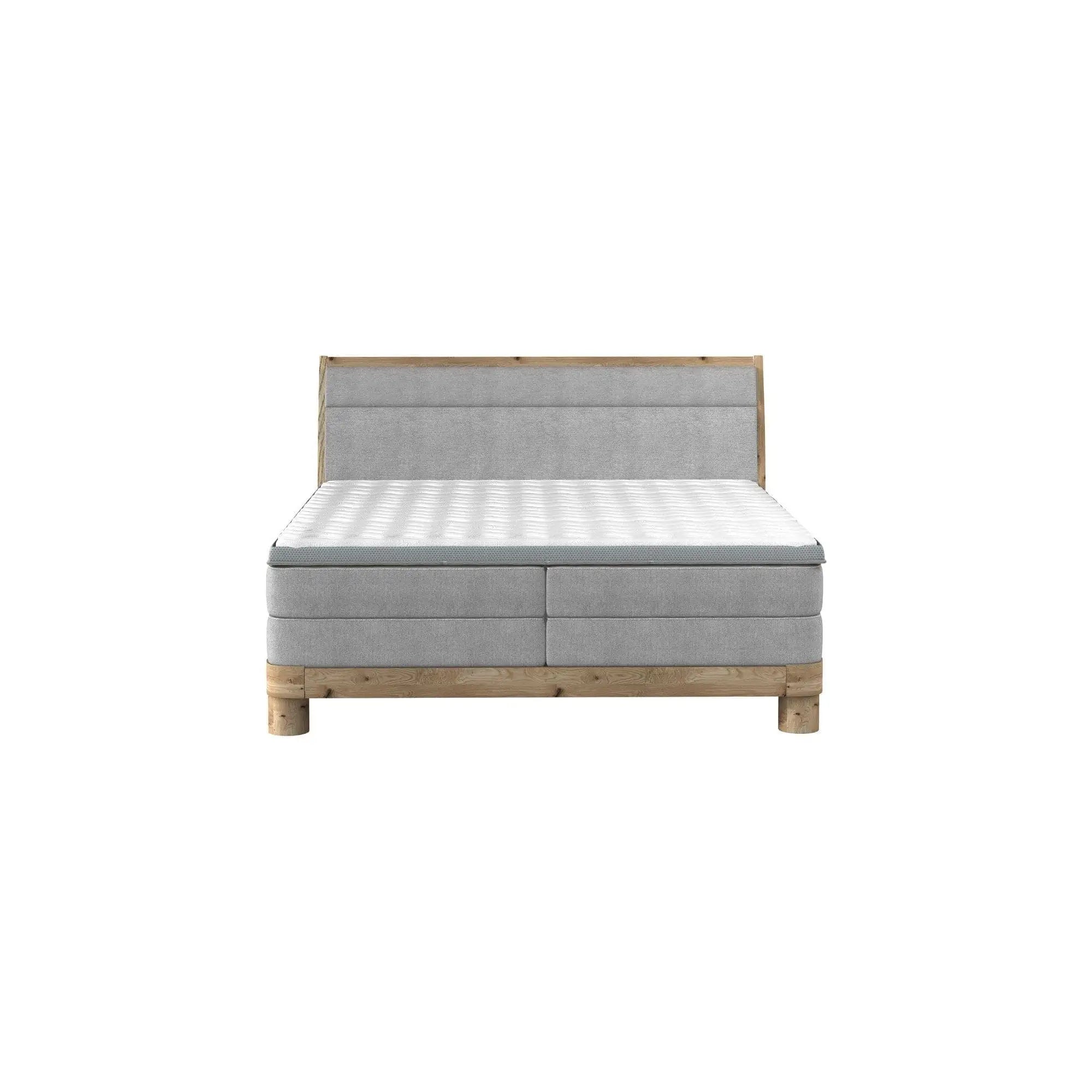 Pat boxspring DONNA 160x200, personalizabil materiale gama Oferta Avantaj, cu saltea si topper