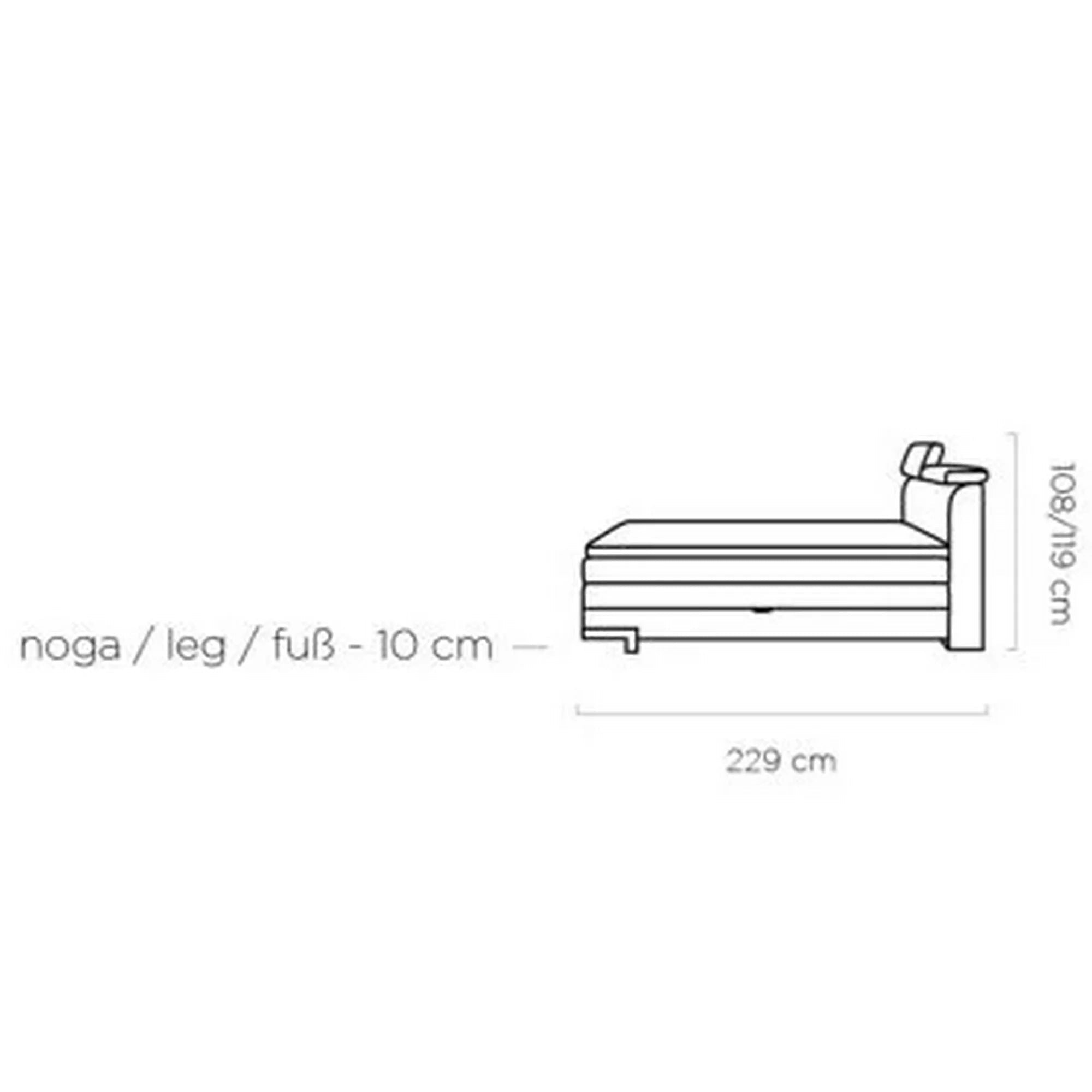 Pat boxspring KANO 160x200, personalizabil, cu saltea, topper, tetiere reglabile si 2 spatii pentru depozitare