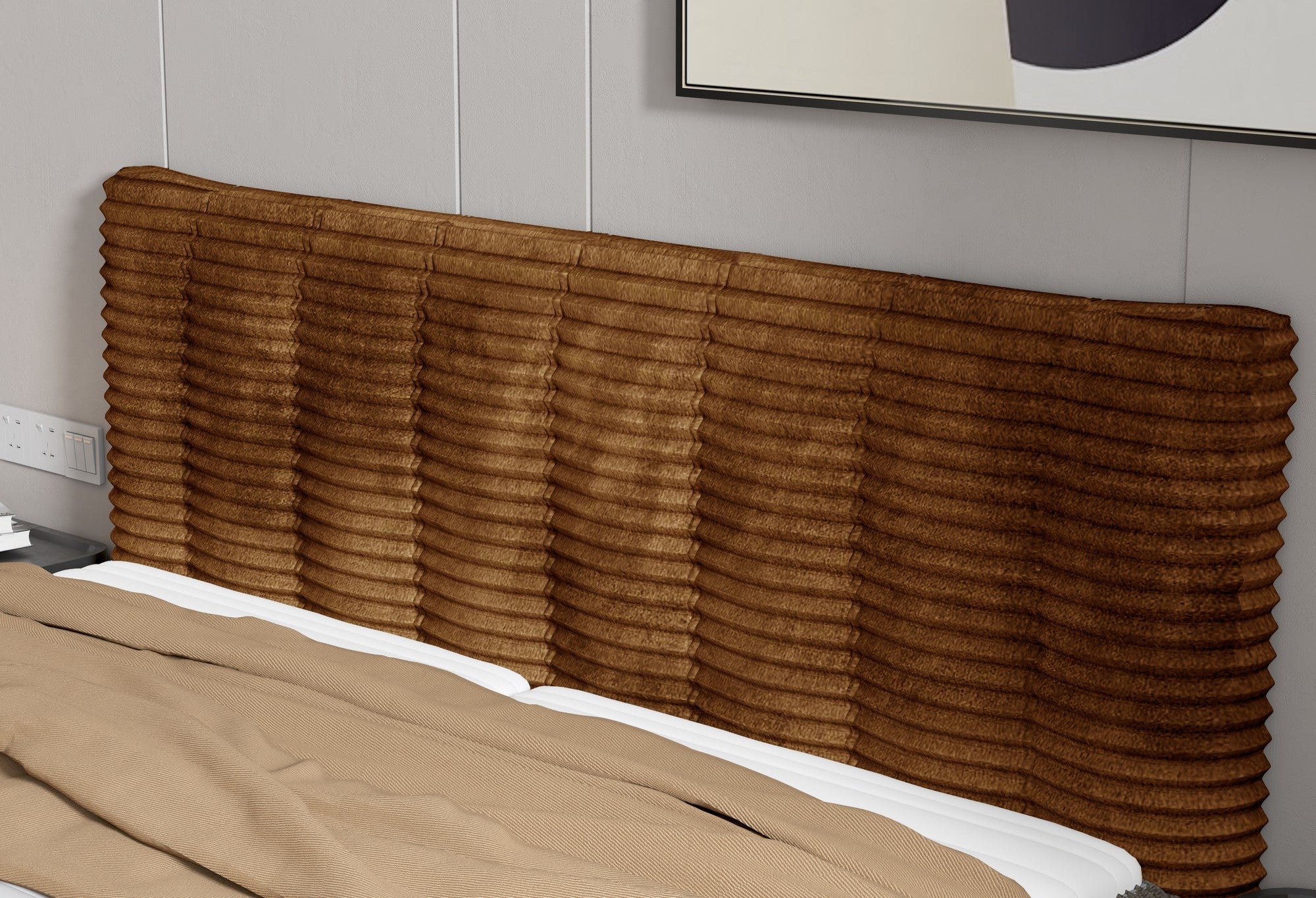 Pat boxspring MARTINA 160x200, personalizabil materiale Gama Oferta Avantaj, cu saltea, topper si lada depozitare