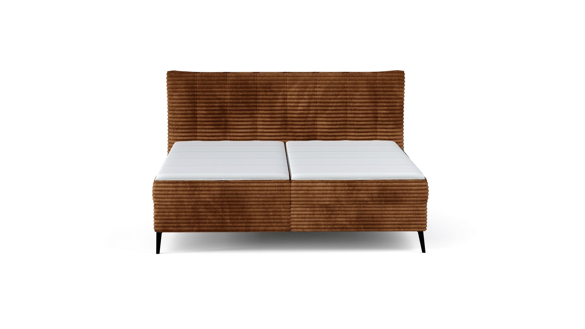 Pat boxspring MARTINA 160x200, personalizabil materiale Gama Oferta Avantaj, cu saltea, topper si lada depozitare