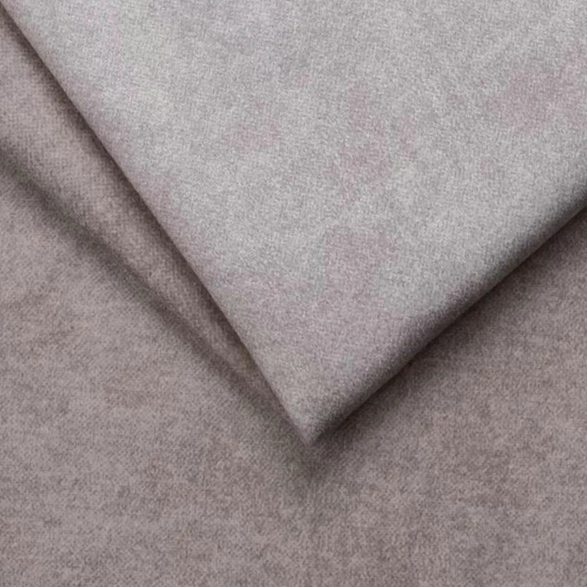 Pat boxspring MINOLA 180x200, stofa catifelata bej - Whisper 3, cu saltele, topper si 2 lazi pentru depozitare