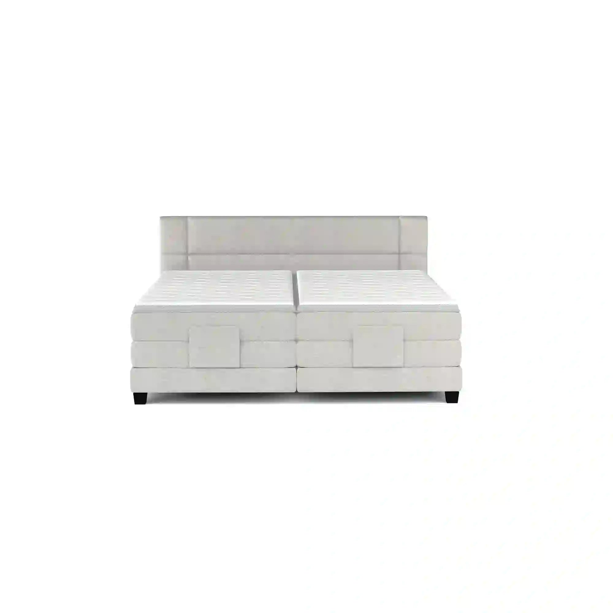 Pat boxspring REY 180x200, personalizabil materiale gama Oferta Avantaj, cu mecanism electric, saltele si topper