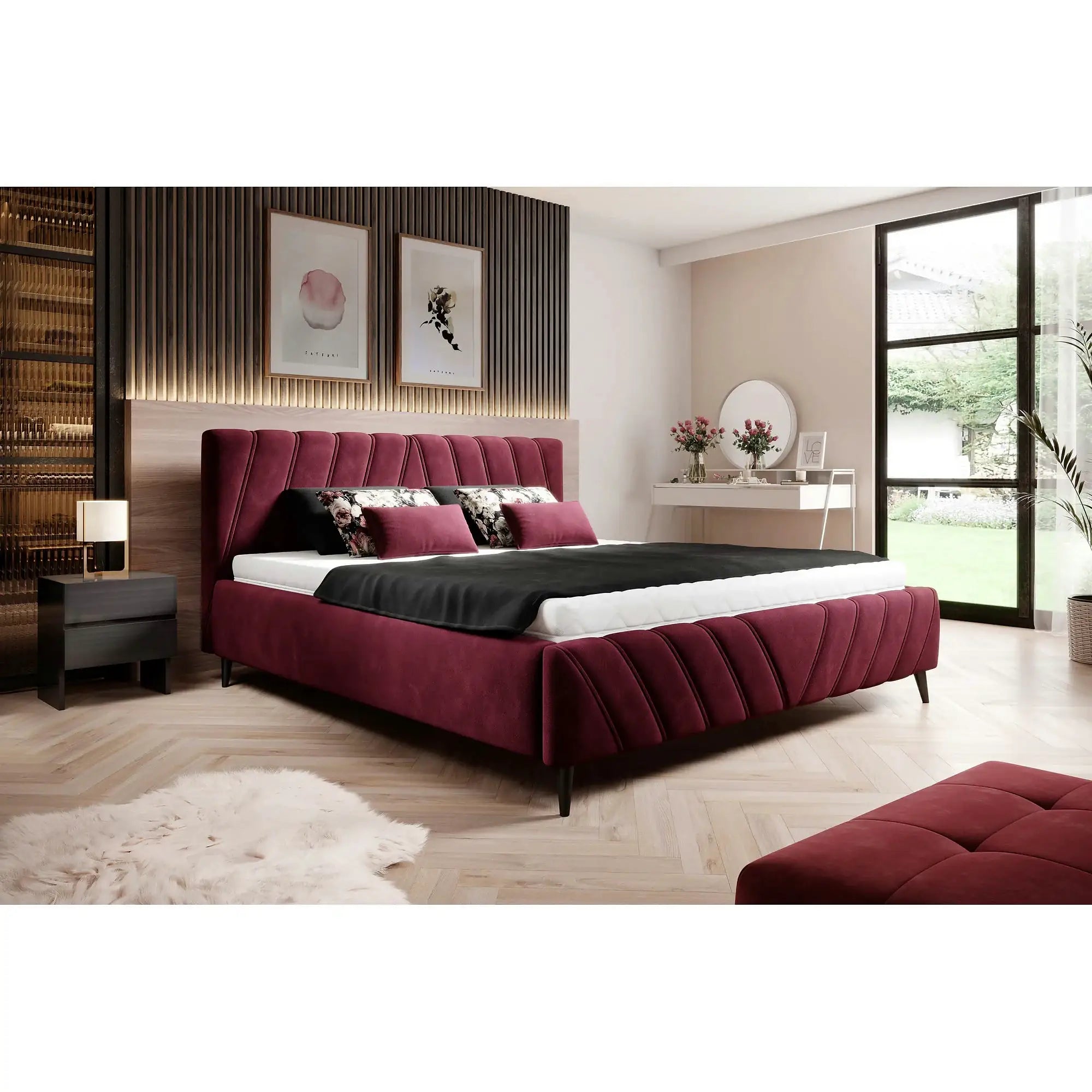 Pat CALYPSO SR 160x200, personalizabil, somiera din lemn si sistem de reglare