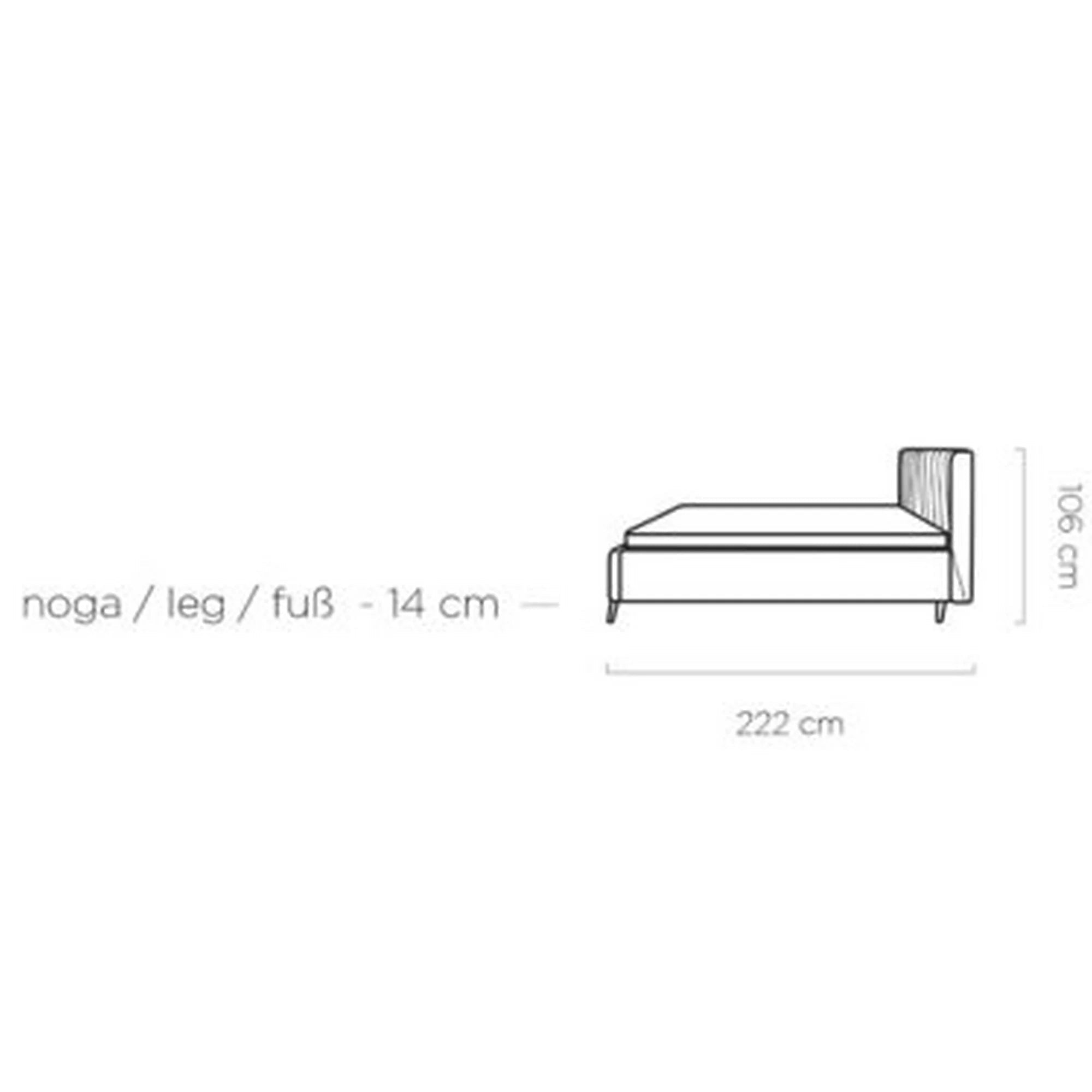 Pat CALYPSO SR 160x200, personalizabil, somiera din lemn si sistem de reglare