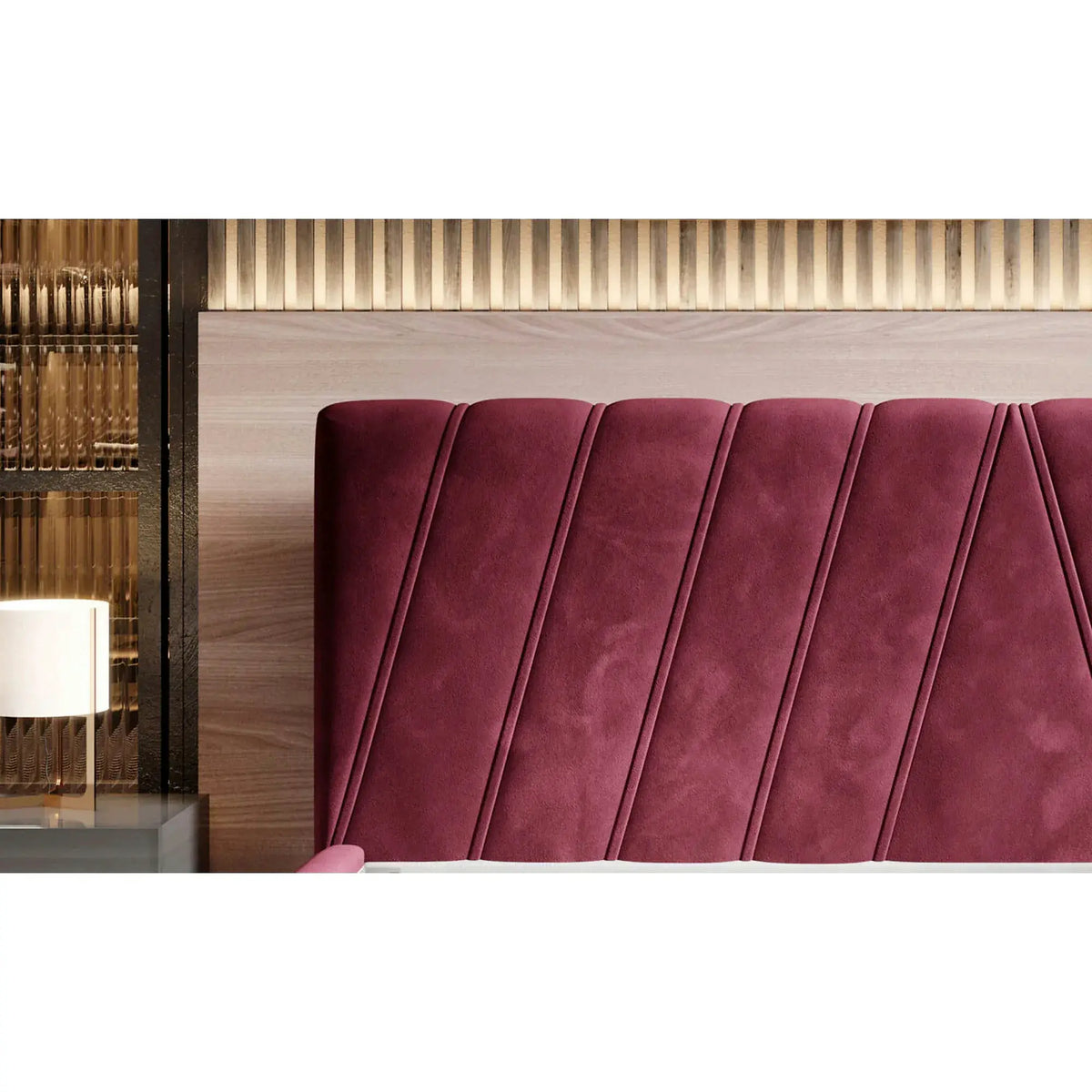 Pat CALYPSO SR 160x200, stofa catifelata gri - Palladium 15, cu somiera si sistem de reglare a inaltimii