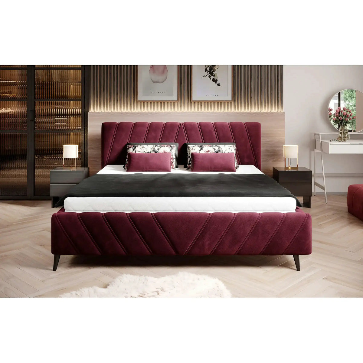 Pat CALYPSO SR 180x200, personalizabil, cu somiera si sistem de reglare