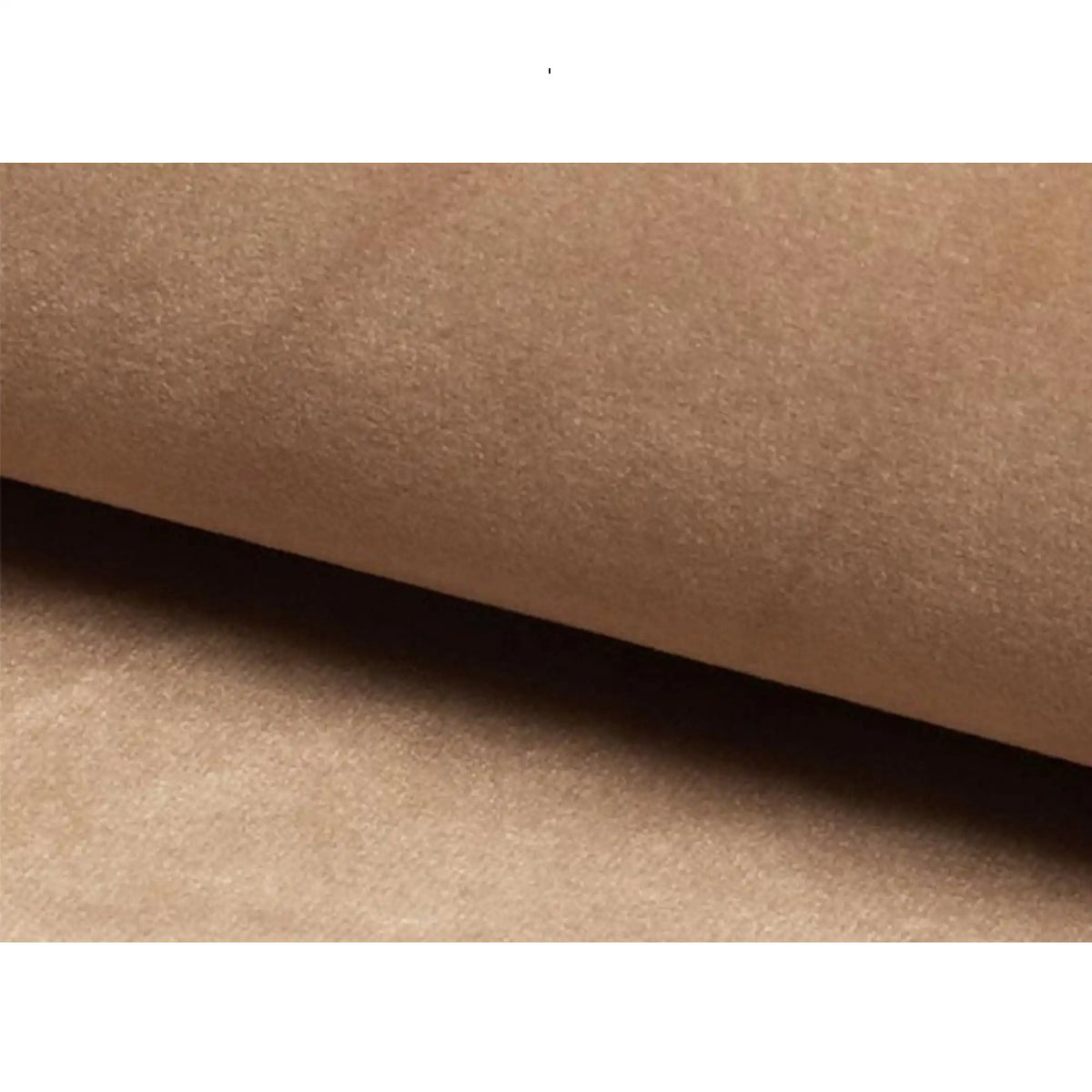 Pat COLUMBIA 160x200, stofa catifelata bej - Bluvel 28, cu somiera si spatiu depozitare